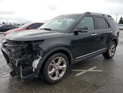 Salvage cars for sale at Rancho Cucamonga, CA auction: 2015 Ford Explorer Limited