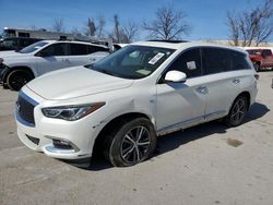 Salvage cars for sale at Bridgeton, MO auction: 2019 Infiniti QX60 Luxe