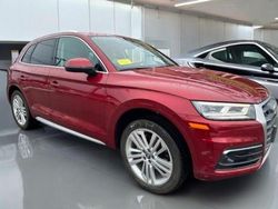 Salvage cars for sale at North Billerica, MA auction: 2018 Audi Q5 Prestige