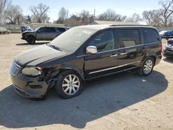 Salvage cars for sale at Wichita, KS auction: 2012 Chrysler Town & Country Touring L