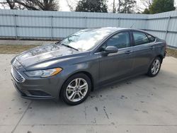 Salvage cars for sale at Augusta, GA auction: 2018 Ford Fusion SE