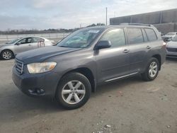 Salvage cars for sale at Fredericksburg, VA auction: 2010 Toyota Highlander SE