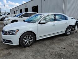 Salvage cars for sale at Jacksonville, FL auction: 2017 Volkswagen Passat S