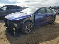 Salvage cars for sale from Copart San Martin, CA: 2021 KIA Forte FE