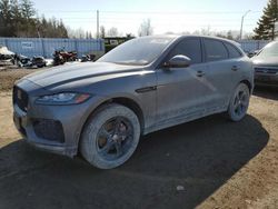 Salvage cars for sale at Bowmanville, ON auction: 2018 Jaguar F-PACE S