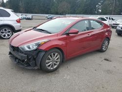 Salvage cars for sale at Arlington, WA auction: 2015 Hyundai Elantra SE