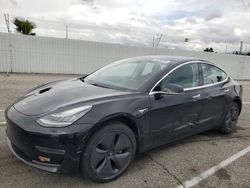 Salvage cars for sale at Van Nuys, CA auction: 2018 Tesla Model 3