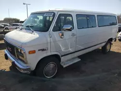 Salvage trucks for sale at East Granby, CT auction: 1993 GMC Rally Wagon G3500