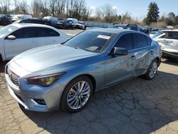 Salvage cars for sale at Portland, OR auction: 2018 Infiniti Q50 Luxe