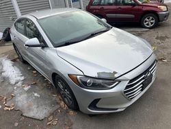 Salvage cars for sale at North Billerica, MA auction: 2018 Hyundai Elantra SEL