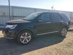 Salvage cars for sale at Dyer, IN auction: 2018 Ford Explorer Limited