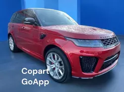 Salvage cars for sale at North Billerica, MA auction: 2019 Land Rover Range Rover Sport SVR