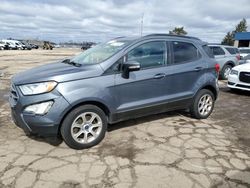 Salvage cars for sale at Woodhaven, MI auction: 2018 Ford Ecosport SE