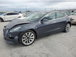 Salvage cars for sale at Jacksonville, FL auction: 2019 Tesla Model 3