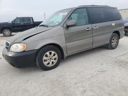 Salvage cars for sale at Haslet, TX auction: 2005 KIA Sedona EX