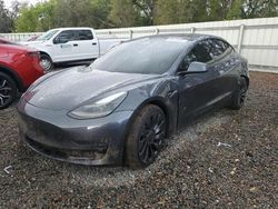 Salvage cars for sale at Riverview, FL auction: 2021 Tesla Model 3