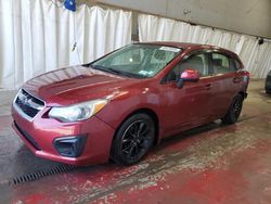 Salvage cars for sale at Angola, NY auction: 2014 Subaru Impreza Premium