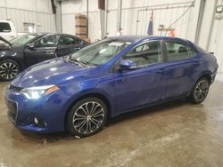 Salvage cars for sale at Franklin, WI auction: 2015 Toyota Corolla L