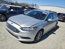 Salvage cars for sale at Spartanburg, SC auction: 2017 Ford Fusion SE