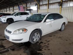 Chevrolet salvage cars for sale: 2008 Chevrolet Impala LS