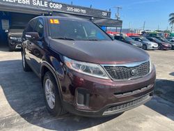 Salvage cars for sale at Opa Locka, FL auction: 2015 KIA Sorento LX