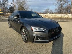 Salvage cars for sale at North Billerica, MA auction: 2018 Audi S5 Prestige