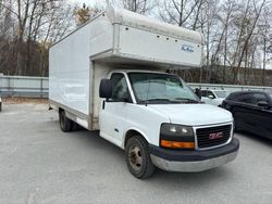 Salvage trucks for sale at North Billerica, MA auction: 2018 GMC Savana Cutaway G3500