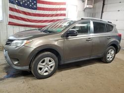 Salvage cars for sale at Lyman, ME auction: 2015 Toyota Rav4 LE