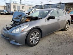 Salvage cars for sale at Los Angeles, CA auction: 2012 Infiniti G25