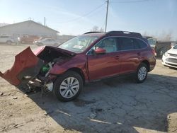 Salvage cars for sale at Pekin, IL auction: 2018 Subaru Outback 2.5I Premium