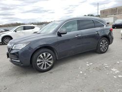 Salvage cars for sale at Fredericksburg, VA auction: 2016 Acura MDX Technology