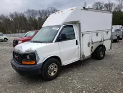 Salvage trucks for sale at West Warren, MA auction: 2004 GMC Savana Cutaway G3500