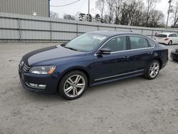 Salvage cars for sale at Gastonia, NC auction: 2014 Volkswagen Passat SEL