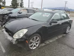 Salvage cars for sale from Copart Rancho Cucamonga, CA: 2005 Infiniti G35