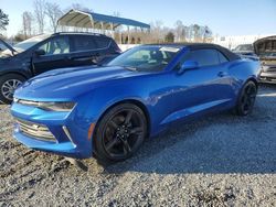 Salvage cars for sale at Spartanburg, SC auction: 2017 Chevrolet Camaro LT