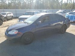 Salvage cars for sale at Harleyville, SC auction: 2006 Toyota Corolla CE