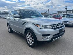 Salvage cars for sale at North Billerica, MA auction: 2015 Land Rover Range Rover Sport HSE