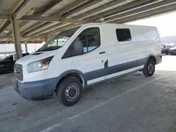 Salvage trucks for sale at Hayward, CA auction: 2015 Ford Transit T-150