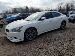 Salvage cars for sale at Chalfont, PA auction: 2014 Nissan Maxima S