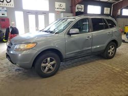 Salvage cars for sale at East Granby, CT auction: 2007 Hyundai Santa FE GLS