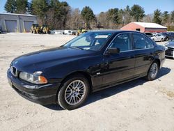 Salvage cars for sale at Mendon, MA auction: 2002 BMW 530 I Automatic