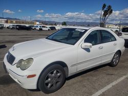 Mercedes-Benz salvage cars for sale: 2001 Mercedes-Benz C 320