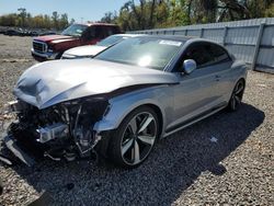 Salvage cars for sale at Riverview, FL auction: 2018 Audi RS5