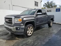 Salvage trucks for sale at Opa Locka, FL auction: 2015 GMC Sierra K1500 SLT