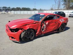 Salvage cars for sale at Dunn, NC auction: 2016 Ford Mustang