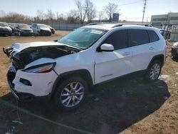 Salvage cars for sale at Chicago Heights, IL auction: 2017 Jeep Cherokee Limited