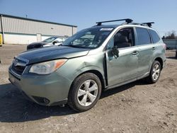 Salvage cars for sale at Leroy, NY auction: 2014 Subaru Forester 2.5I Touring