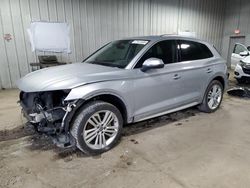 Salvage cars for sale at Franklin, WI auction: 2018 Audi Q5 Premium Plus