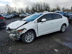 Salvage cars for sale at Portland, OR auction: 2012 Honda Civic EX