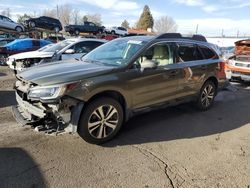 Subaru salvage cars for sale: 2018 Subaru Outback 2.5I Limited